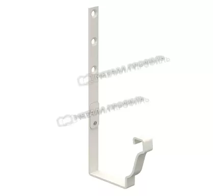 Держатель желоба PE МеталлоПрофиль 120*86 RAL 9003 белая