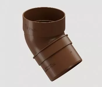 Колено 45 гр Docke Standard 120 80 светло-коричневый 24шт уп