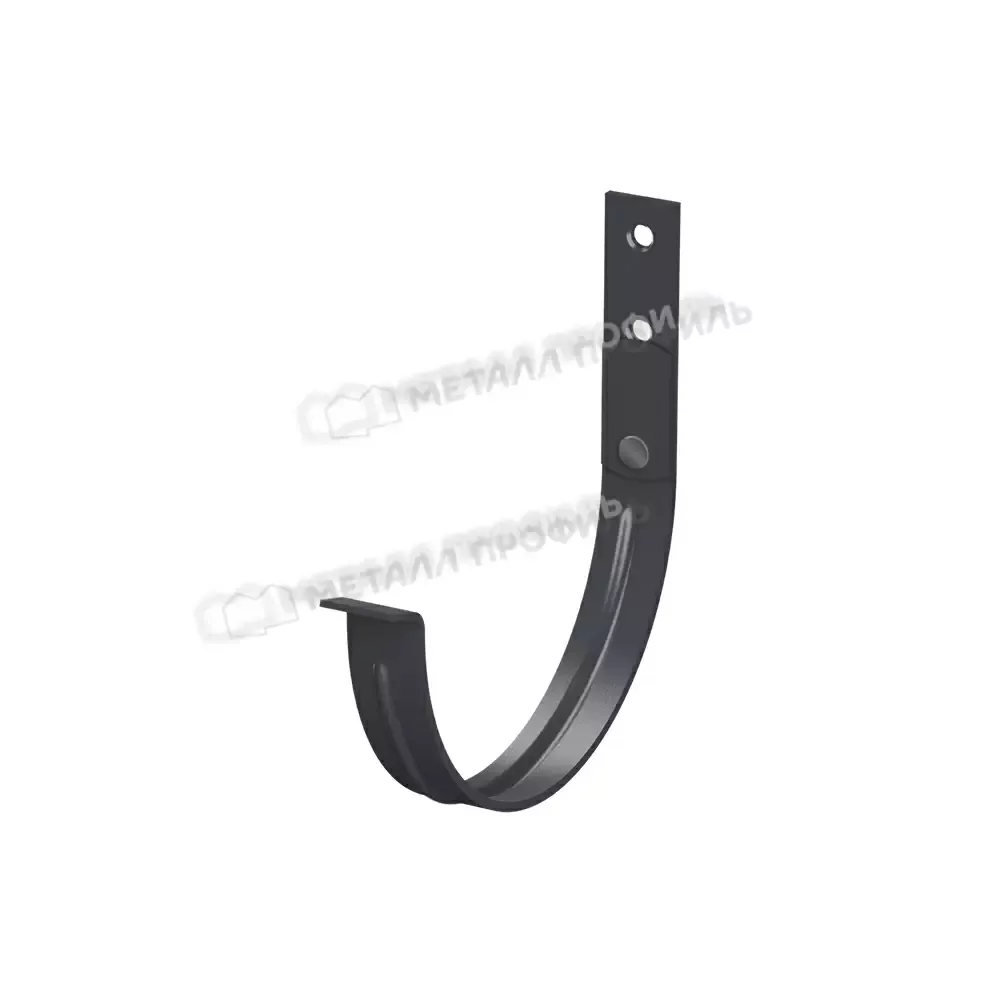 Держатель желоба карнизный МеталлПрофиль FORAMINA PUR d=150*165 RAL7024 серый графит Металл усиленны