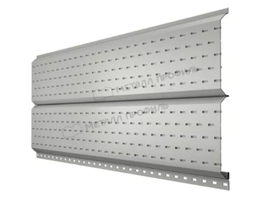 Софит Lбрус-15x240 перфорированный Металл Профиль PE 0,45 RAL 9010